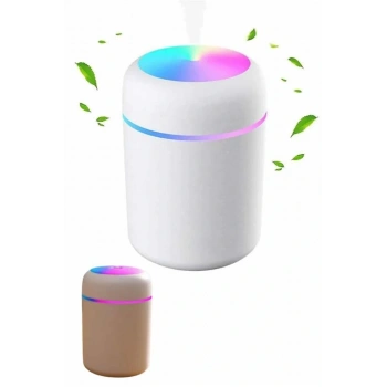 Humidifier Led Işıklı Mini Ortam Oda Kokusu Aromaterapi Buhardanlık