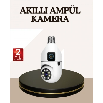 İki Yönlü Sesli WiFi Kamera – Ampul Tipi Ev ve Ofis Güvenlik Kamerası
