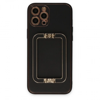 İphone 12 Pro Kılıf Coco Elit Kapak - Siyah