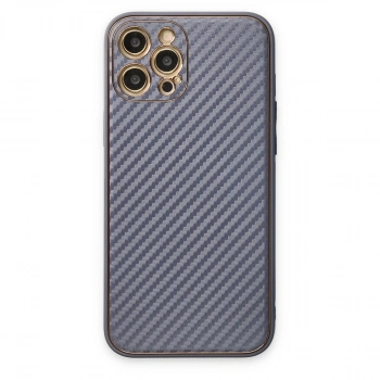 İphone 12 Pro Kılıf Coco Karbon Silikon - Gri