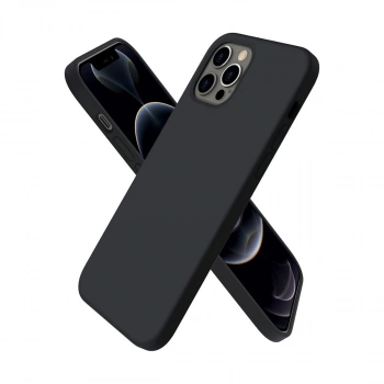 İphone 12 Pro Max Kılıf First Silikon - Siyah