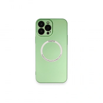 İphone 13 Pro Kılıf Jack Magneticsafe Lens Silikon - Yeşil