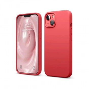 İphone 14 Kılıf First Silikon - Kırmızı