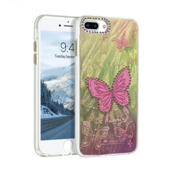 İphone 7 Plus Kılıf Blade Aynalı Desenli Kapak - Desen 5