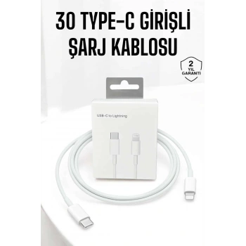 Iphone Uyumlu İOS Uyumlu Lightning Hızlı Şarj Tye C Lightning Şarj Kablosu