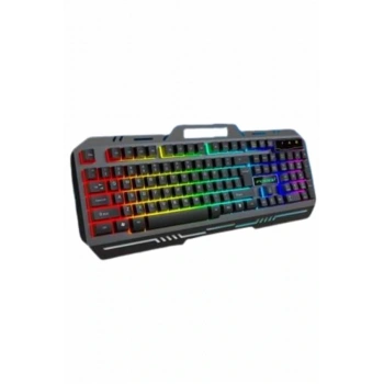 Işıklı Oyuncu Q Klavye Mouse Seti Siyah Gaming Oyuncu Klavye