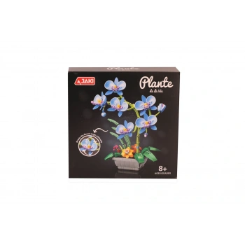 JK29011 JAKİ MAVİ ORKİDE SAKSIDA 581 PARÇA BLOCK OYUNCAK