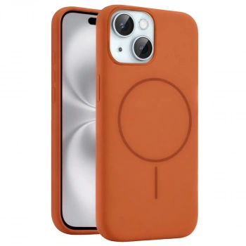 Joko Apple İphone 15 Kılıf Jully Magsafe Kapak - Turuncu