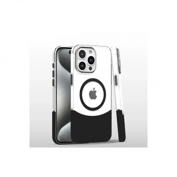 Joko Apple İphone 16 Pro Carbon Puzzle Magsafe Kapak - Siyah-2