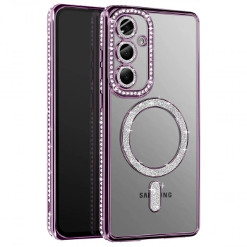Joko Samsung Galaxy A37 5g Joke Simli Magneticsafe Kılıf - Derin Mor