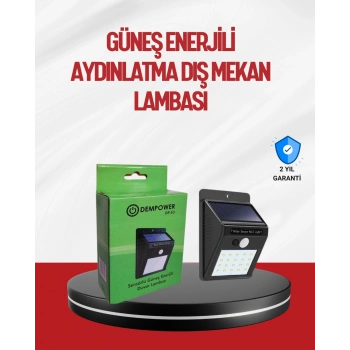Kablo Gerektirmeyen Güneş Enerjili Dış Mekan Işık – Bahçe Ve Koridor Aydınlatması