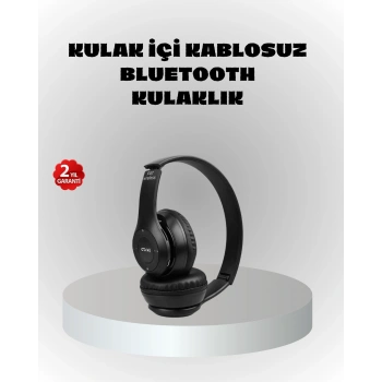 Kablosuz Bluetooth Kulaklık – Tf Kart, Aux, Mikrofonlu, Suya Dayanıklı, 10m Menzil