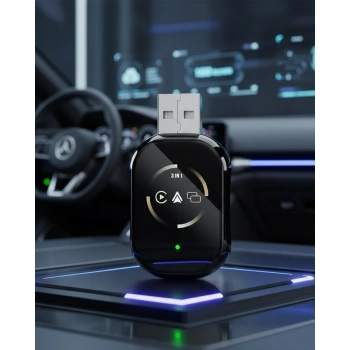 Kablosuz CarPlay ve Android Auto Adaptörü Tak Çalıştır Kullanım