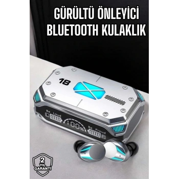 Kablosuz Powerbankli Oyuncu Kulaklığı Gürültü Önleyici