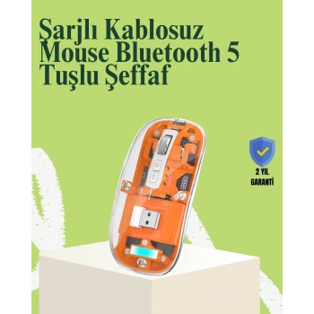 Kablosuz, Sessiz, Ergonomik ve Şarjlı Fare - Gelişmiş Çoklu Cihaz Desteği