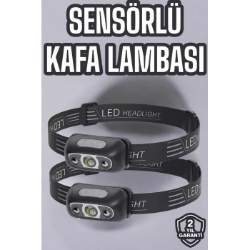 Kafa Lambası Kamp Lambası Led Işık Şarjlı Ayarlanabilir