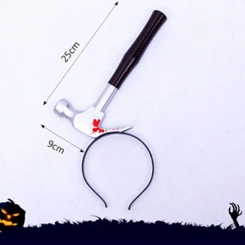 Kafaya Saplanmış Kahverengi Saplı Çekiç Şaka Tacı (5324)