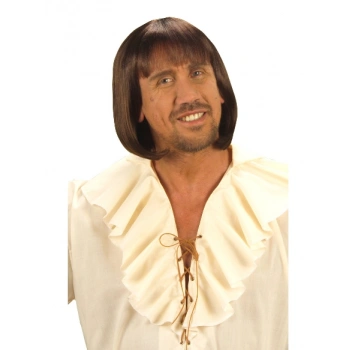 Kahve Renk Erkekler İçin Kısa Ortaçağ Peruğu (5324)