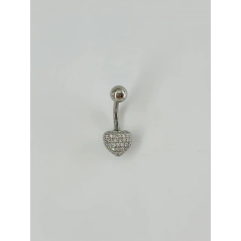Kalp Detaylı Göbek Piercing - Pg0052