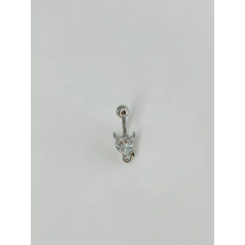 Kalp Detaylı Göbek Piercing - Pg0065
