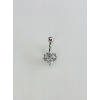 Kalp Detaylı Göbek Piercing - Pg0139