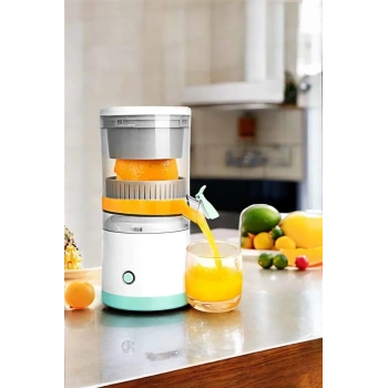 Katı Meyve Sıkacağı Taşınabilir Usb Şarjlı Pratik Paslanmaz Çelik Bıçaklı