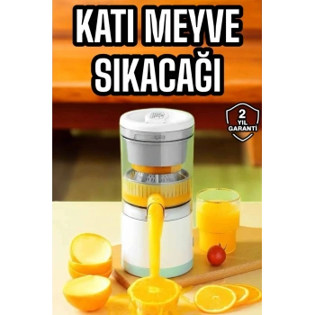 Katı Meyve Sıkacağı Taşınabilir Usb Şarjlı Pratik Paslanmaz Çelik Bıçaklı