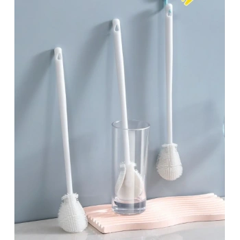 Kavanoz ve Biberon Yıkama Fırçası Silikon