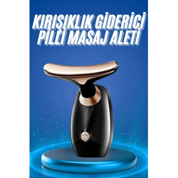 Kırışıklık Giderici Yüz Masaj Aleti Pilli Cilt Bakım Cilt Sıkılaştırma Derinlemesine Temizler