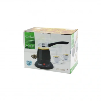 KİWİ KCM-7514 CAM ELEKTRİKLİ CEZVE TÜRK KAHVE MAKİNESİ 360 DERECE DÖNEBİLEN TABAN 6 FİNCAN 1000W 400ML 304 ÇELİK GİZLİ REZİSTANS (5324)