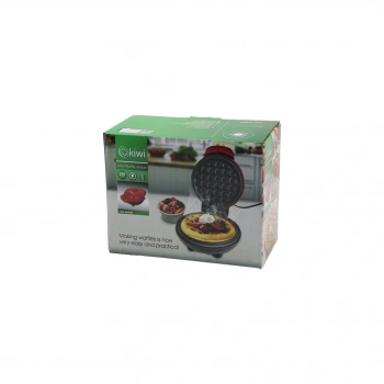 KİWİ KSM-2400W MİNİ WAFFLE MAKİNESİ 350W ÇAP:12CM OTOMATİK TERMOSTAT YAPIŞMAZ PLAKAGÜÇ GÖSTERGE IŞIK (5324)