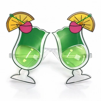 Kokteyl Bardak Parti Gözlüğü Yeşil Renk