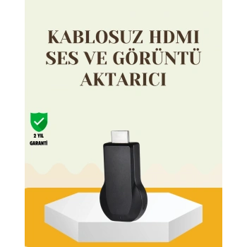 Kompakt HDMI Kablosuz Dongle – 1080p Görüntü ve Plug‑and‑Play Kurulum