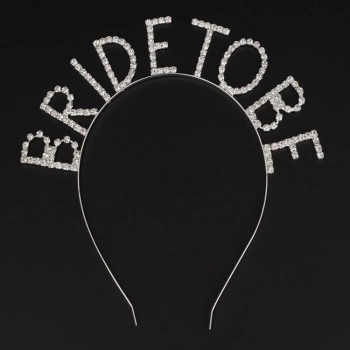 Kristal Taşlı Gümüş Renk Bride To Be Gelin Tacı (5324)