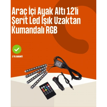 Kumandalı Araç Led Şerit Işıklar