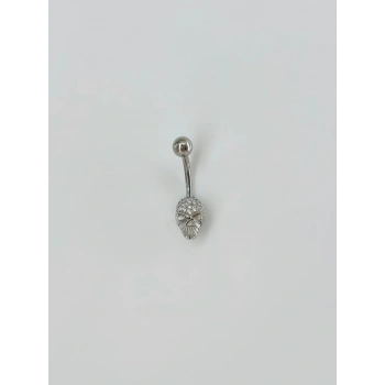 Kuru Kafa Detaylı Göbek Piercing - Pg0060