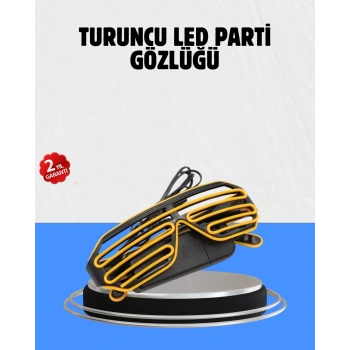 Kutlamalara Renk Katan LED Işıklı Parti Gözlüğü