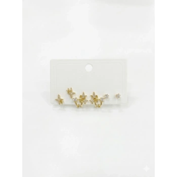 Kutup Yıldızı Altılı Küpe - Kp00577
