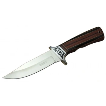 Lanmark A058-1 Kamp Bıçağı 26,5 Cm - Ahşap Sap, Kılıflı