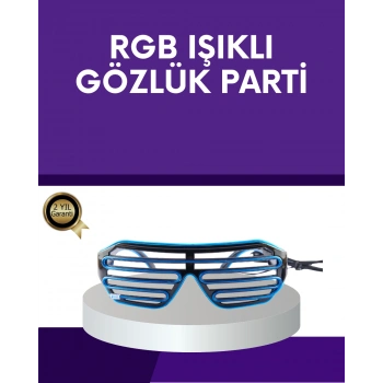 LED Işıklı Parti Gözlüğü Renkli Eğlence Aksesuarı