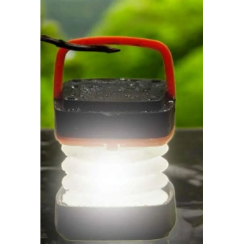 Led Lamba Kamp Lambası Hafif Taşınabilir Şarj Süreli Akordeon El Fenerli