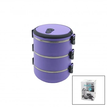 LİLA  3LÜ SEFER TASI SAKLAMA KABI 1.8LT (5324)