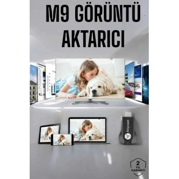 M9 Plus Kablosuz Görüntü+Ses Aktarıcı HDMI TV