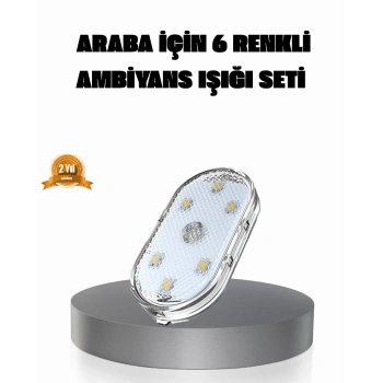 Manyetik Araba İçi Ambiyans LED Işık Seti – Kolay Montajlı ve Kablolara Gerek Yok