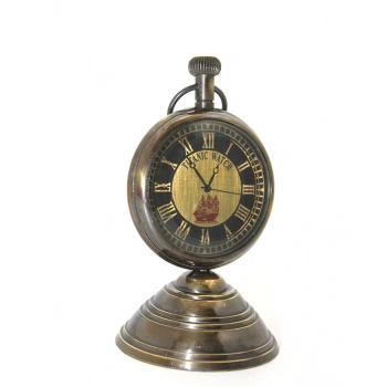 Masa Üstü Pirinç Saat Model 5