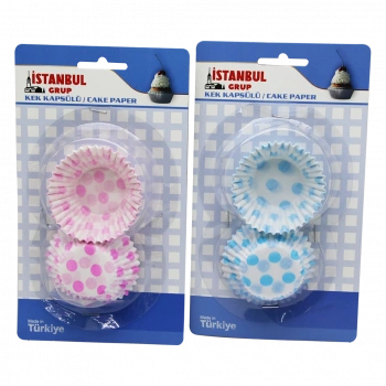 MAVİ KARTELA - ORTA MUFFİN KAĞIT KEK KAPSÜLÜ (5324)