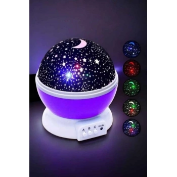 Mavi ve Mor Işıklı Star Master Projeksiyon Lambası