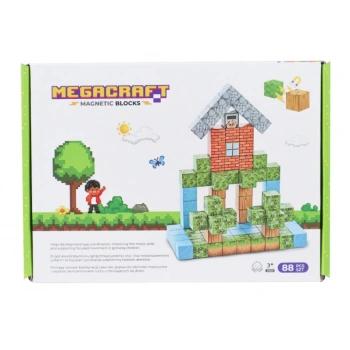 Megacraft Orman ve Ev Temalı Mıknatıslı Bloklar 88 Parça