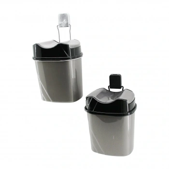 METAL ASKILI PLASTİK ÇÖP KOVASI YAPIŞKANLI MONTAJ (5324)