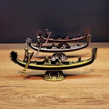 Metal Dekoratif Venedik Kayık